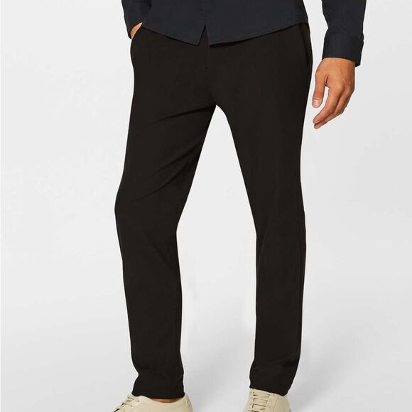 Lululemon Men's Black Commission Pants 32” M5439S Slim Warpstreme